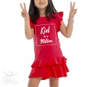 Vestitino bimba con gonna a balze "Kid in a million"