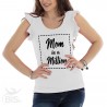 Maglia donna con maniche ad alette "Mom in a million"
