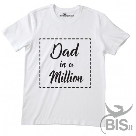 T-shirt uomo mezza manica "Dad in a million"
