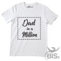 T-shirt uomo mezza manica "Dad in a million"