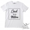 T-shirt uomo mezza manica "Dad in a million"