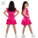 Vestitino bimba con gonna a balze "Girl power"
