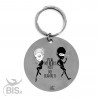 Metal Key Ring "DAD&SON True Best Friends for Life"