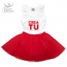 Bodysuit con gonna in tulle da personalizzare
