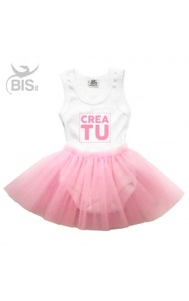 Bodysuit con gonna in tulle da personalizzare