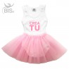 Bodysuit con gonna in tulle da personalizzare