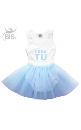 Bodysuit con gonna in tulle da personalizzare