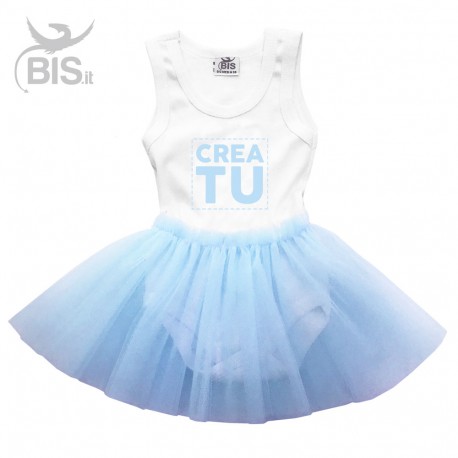 Bodysuit con gonna in tulle da personalizzare