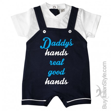 Pagliaccetto Salopette  "Con te come padre, sarò sempre in buone mani."