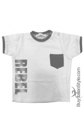 T-shirt con taschino "RIBELLE"