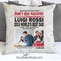 Federa cuscino "La Gazzetta del papà"