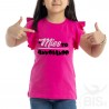 T-shirt bimba con maniche ad alette "Missto annoiando "