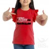 T-shirt bimba con maniche ad alette "Missto annoiando "
