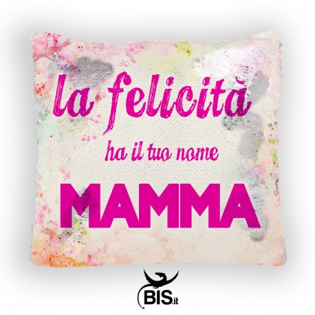 Magic Pillow - federa cuscino paillette personalizzabile con foto