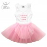 Bodysuit con gonna in tulle da personalizzare