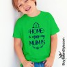 T-shirt bimbo coordinato  "CASA è dove c'è la MAMMA"