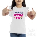 T-shirt bimba con maniche ad alette "Sono la polpetta di papà"