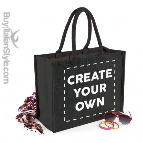 Borsa da Mare in juta colorata personalizzata