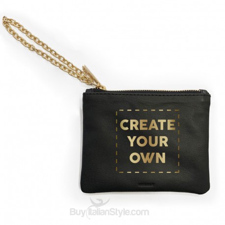 Mini pochette in vera pelle da personalizzare