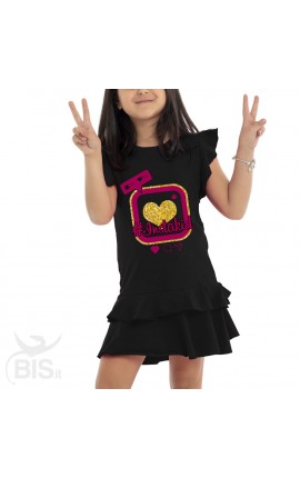 Vestitino bimba con gonna a balze "Instakid"