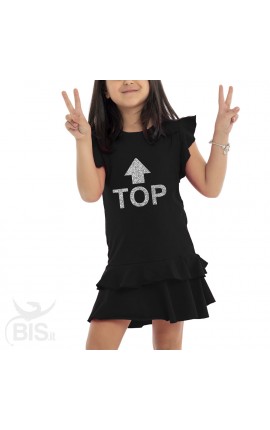 Vestitino bimba con gonna a balze "TOP"