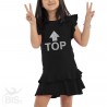 Vestitino bimba con gonna a balze "TOP"