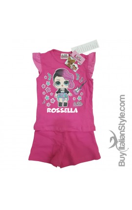 Completino estivo bimba "LOL con nome"