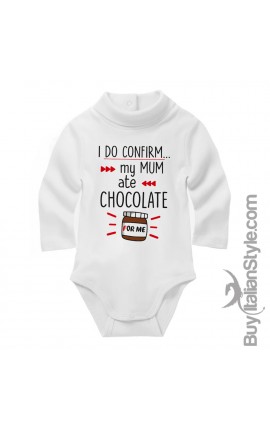 Half-sleeve baby suit "Warning mum is jealous"