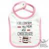 Bavaglino neonato posso confermare la mamma mangiava cioccolata per me