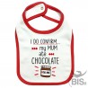 Bavaglino neonato posso confermare la mamma mangiava cioccolata per me