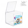 Kit 5 pezzi Porta confetti compleanno in plexiglass a tema "Orsetto"