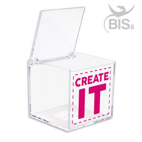 Kit 5 pezzi Porta confetti in plexiglass da personalizzare