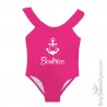 Costume bimba intero con alette nome e ancora