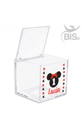 Kit 5 pieces Plexiglas Confetti Box, Unicorn themed