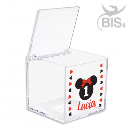 Kit 5 pieces Plexiglas Confetti Box, Unicorn themed