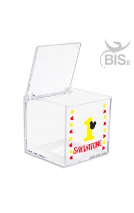 Kit 5 pieces Confetti Box in plexiglass "Sailor" themed
