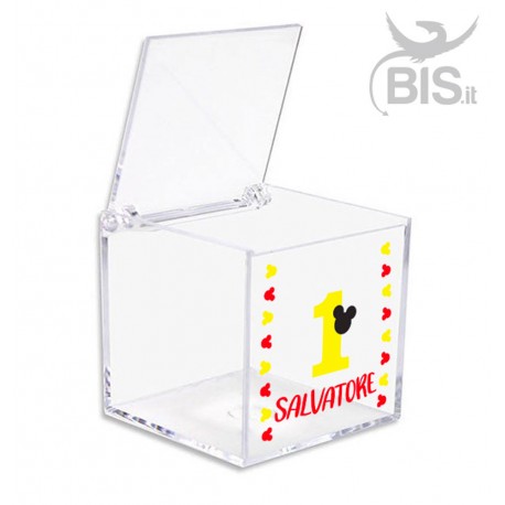 Kit 5 pieces Confetti Box in plexiglass "Sailor" themed