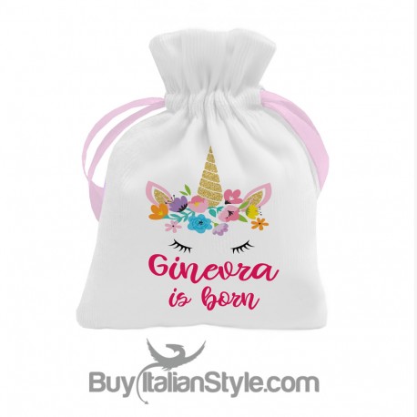 Kit 5pz portaconfetti compleano a tema UNICORNO