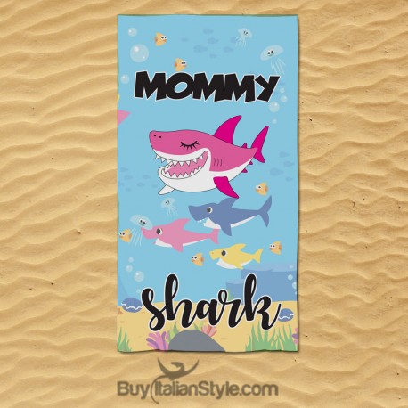 Telo mare MOMMY SHARK