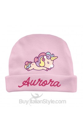 Cappellino da personalizzare a tema "Baby Unicorn"