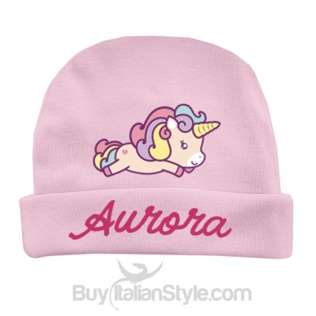 Cappellino da personalizzare a tema "Baby Unicorn"