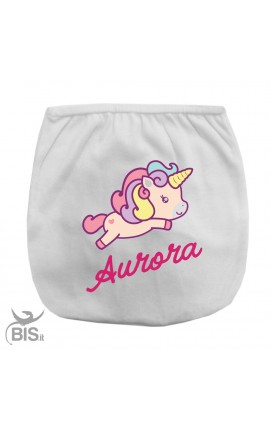 Mutandina copri-pannolino a tema baby Unicorn