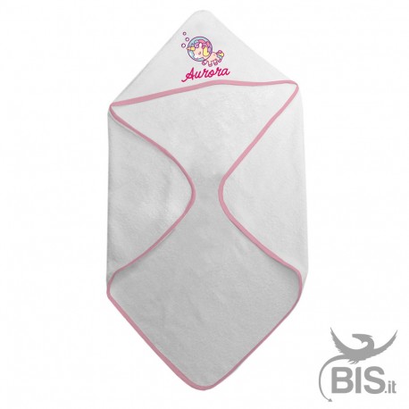 Accappatoio neonata personalizzabile "Baby Unicorn"