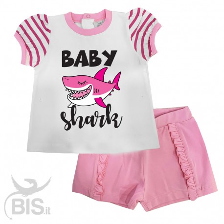 Completo estivo bimba "Baby shark"