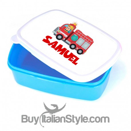 Lunch box and Snacks "Monsters", customizable with name