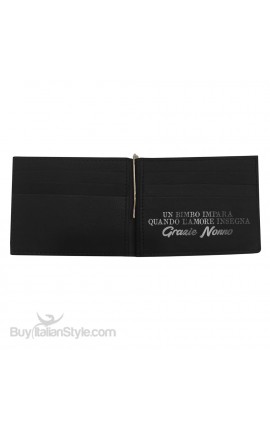 Leather Man Wallet "...to us you are the world"