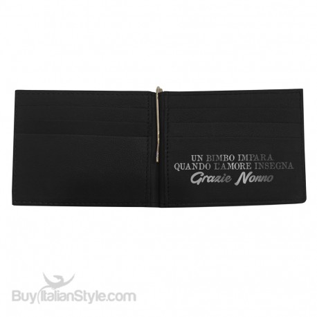 Leather Man Wallet "...to us you are the world"