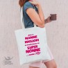 Shopper bag "Solo le mamme migliori si trasformano in Super Nonne come te"