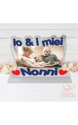 Targhetta in plexiglass "Io & i miei Nonni"