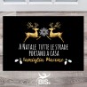 Zerbino/Tappeto da interni "A Natale tutte le strade portano a casa"